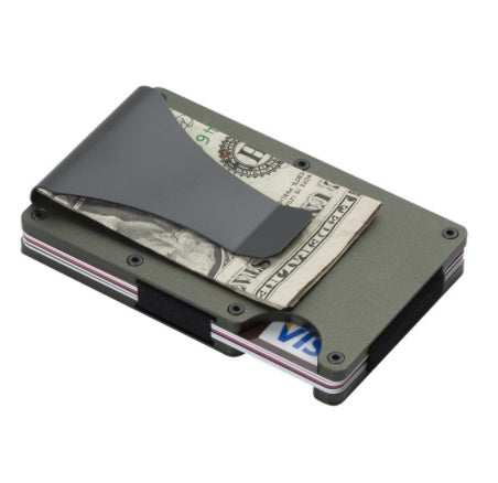 Carbon Fiber Wallet - Aluminum Card Holder with Slim Design