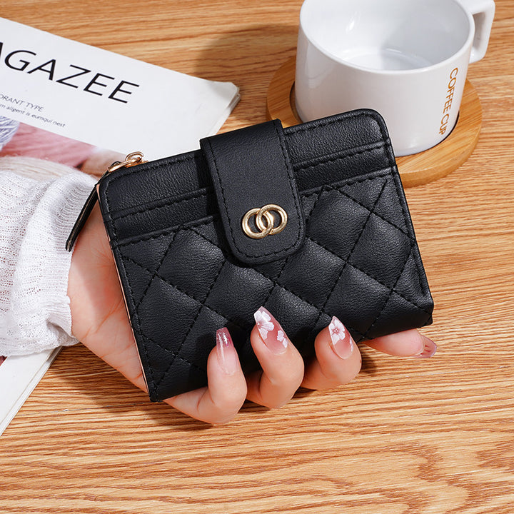 Quilted PU Leather Wallet