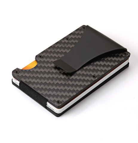 Carbon Fiber Wallet - Aluminum Card Holder with Slim Design