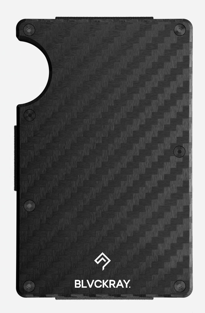 Carbon Fiber Wallet - Aluminum Card Holder with Slim Design