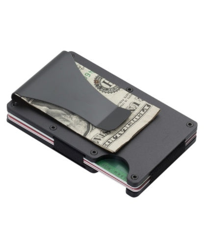 Carbon Fiber Wallet - Aluminum Card Holder with Slim Design