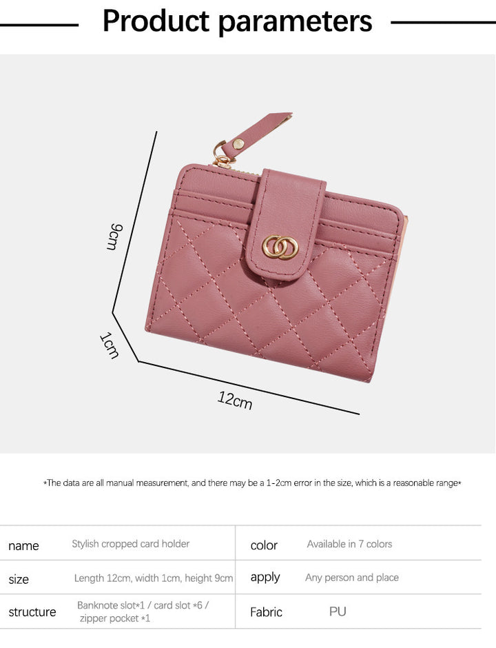 Quilted PU Leather Wallet